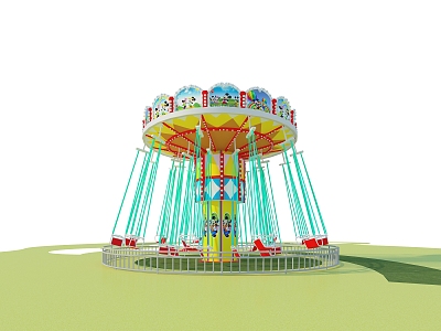 Modern Carousel Playground Equipment Children's Amusement Park Equipment Children's Amusement Facilities European Classical Carousel Playground Simple European Amusement Equipment Amusement 3d model