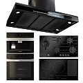 Dispenser Disinfection Cabinet Stove Range Hood 3d model