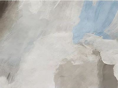 Elegant Modern Luxury Abstract Painting Background Wall With Gray White Blue Brushstrokes 3d model