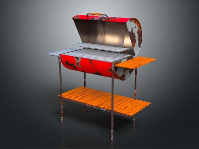 Modern BBQ Grill Outdoor Barbecue Outdoor Barbecue Grill 3d model