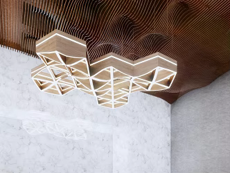 Modern chandelier 3d model