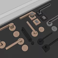 Modern Door Handle 3d model
