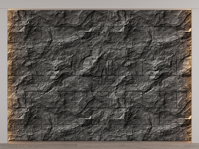 rubble background wall 3d model