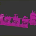 Industrial Automated Production Line With Multiple Mechanical Units And Control Systems