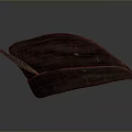 Stylish Dark Brown Corduroy Hat With Feather Decoration For Daily Use