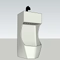 Urinal urinal with sink 3d model