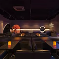 Modern Bar Interior Design With Bar Counter Seating Area And Ambient Lighting