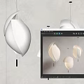 Modern chandelier 3d model