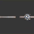 Elegant Rose Gold Rings Featuring Diamond Centerpiece And Decorative Band