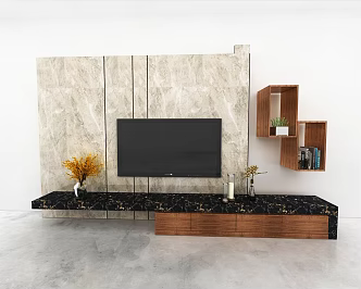 TV Wall 3d model