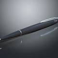 Sleek Modern Black Ballpoint Pen With Smooth Body And Metallic Clip For Daily Use