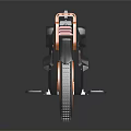 Modern Electric Unicycle With Black And Orange Accents And Stable Pedals And Durable Wheel