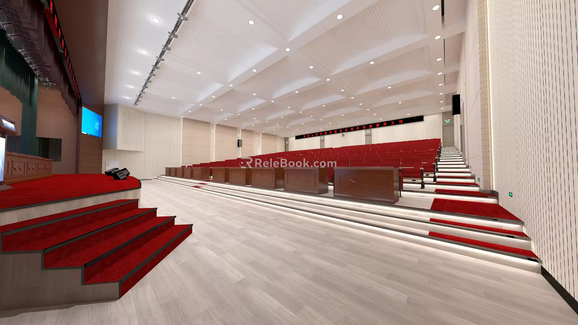 Report Hall Multi-functional Activity Room Hospital Report Hall 3d model