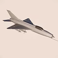 Fighter Jet Flying In Blue Sky With White Clouds And Aerodynamic Weapon Systems
