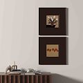 Nordic simple retro decorative painting 3d model