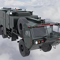 Green Military Truck With Six Wheel Design Heavy Duty Equipment And Spare Tire