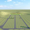 Well Designed Large Cemetery Park With Orderly Green Plots And Complete Paved Road System