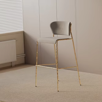 Modern Bar Chair 3d model