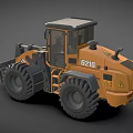 Yellow CASE 821G Heavy Duty Loader Construction Function Utility Vehicle 3d model