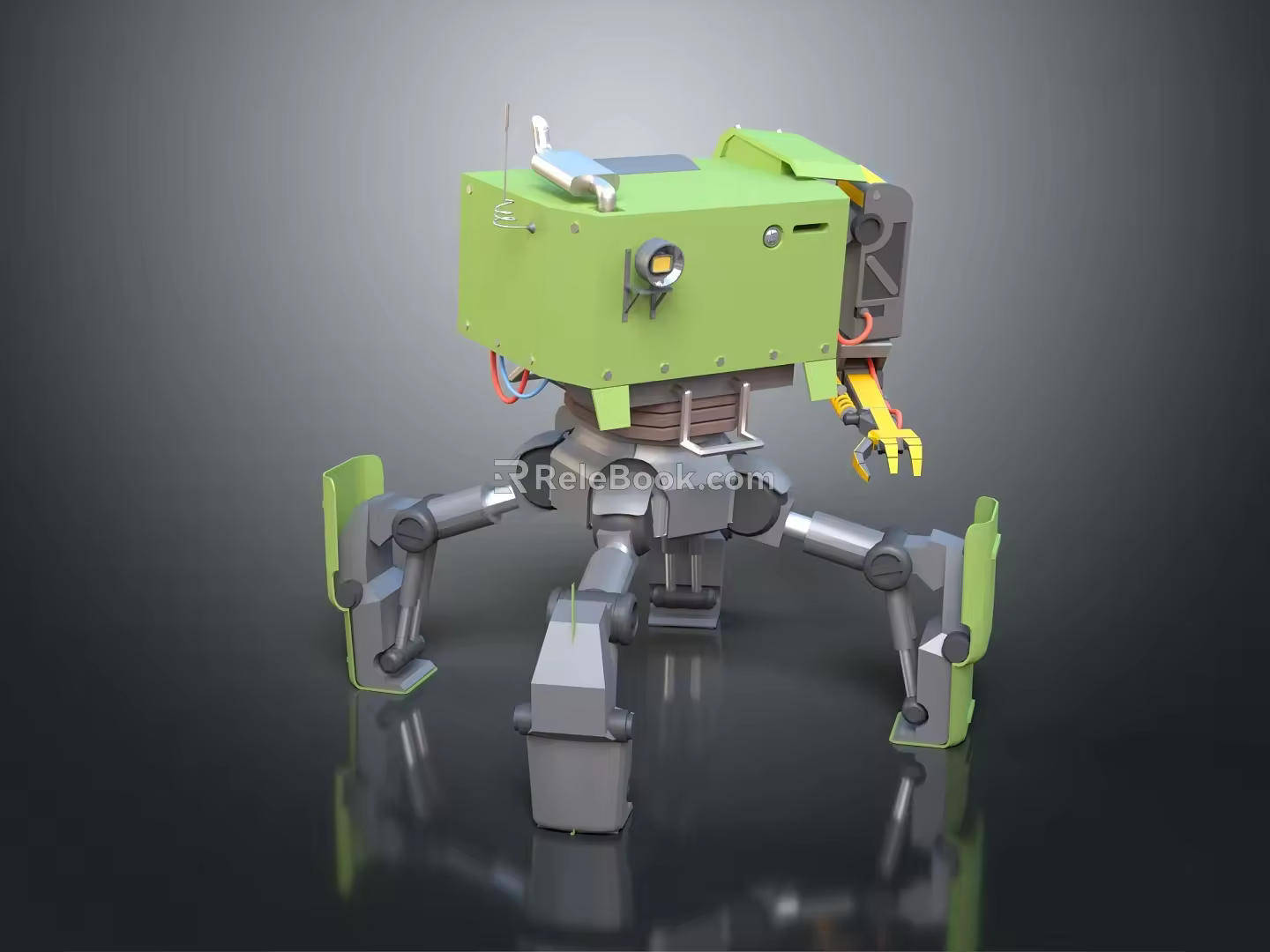 Modern Robot Assistant Small Robot Butler 3d model