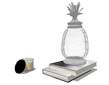 Modern Candlestick Ornament 3d model