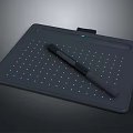 Modern Digital Drawing Tablet With Stylus Pen And Dotted Surface Design