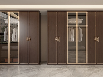 New Chinese wardrobe 3d model