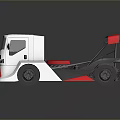 Silver And Red Race Car With Aerodynamic Body And Rear Spoiler Design