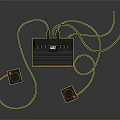 Game machine home game machine Nintendo game machine old game machine old game machine handle 3d model