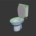 Modern White Ceramic Toilet With Sleek Design And Open Lid For Bathroom Use