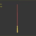 Green Lightsaber With Glowing Blade And Detailed Hilt Design