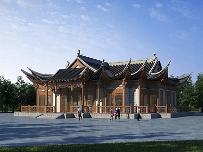 Chinese ancient building 3d model