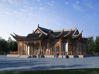 Chinese ancient building 3d model