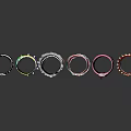 Colorful Fashion Bracelets In Various Styles With Decorative Studs And Crystals