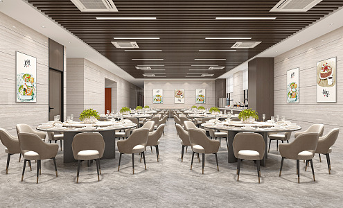 Modern Restaurant 3d model