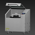 Industrial Equipment With Transparent Lid Stainless Steel Body Circular Workbench And Digital Control