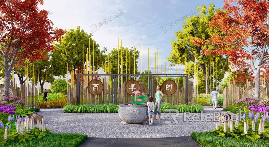 Modern Organic Herbal Garden model