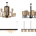 New Chinese Chandelier 3d model