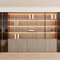 Modern bookcase 3d model