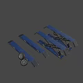 Heavy Duty Industrial Scissor Lift Platforms With Mobile Metal Frame And Blue Surface