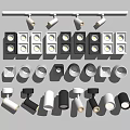 Modern Downlights and Spotlights with Various Designs and Colors for Home Lighting