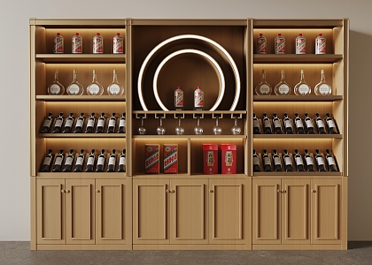 Wine Cabinet Display Cabinet Wine Cabinet Liquor Cabinet 3d model