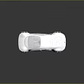 Futuristic White Car With Sleek Design Smooth Body Large Rims And Reflective Surface