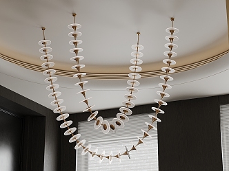 Modern chandelier 3d model