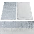 Retro Square Carpet 3d model
