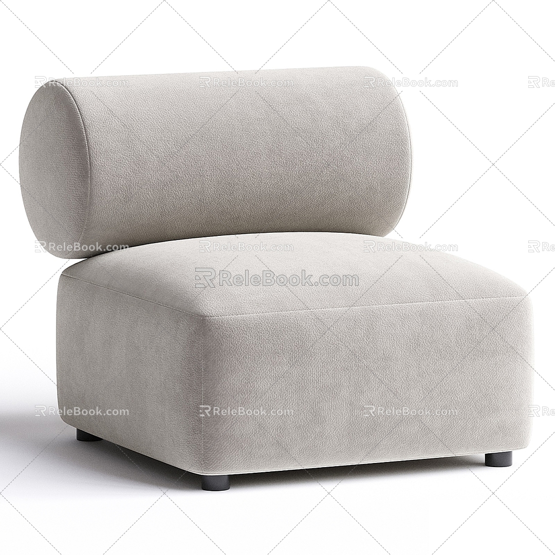 Modern single sofa 3d model