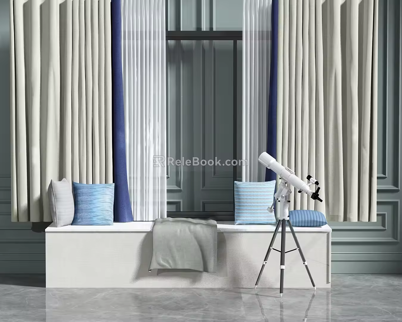 floating window 3d model