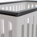 White Wooden Baby Crib With Simple Modern Design And Safety Rails