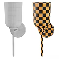Modern Wall Sconces with White Shades and Metal Finishes in Multiple Colors