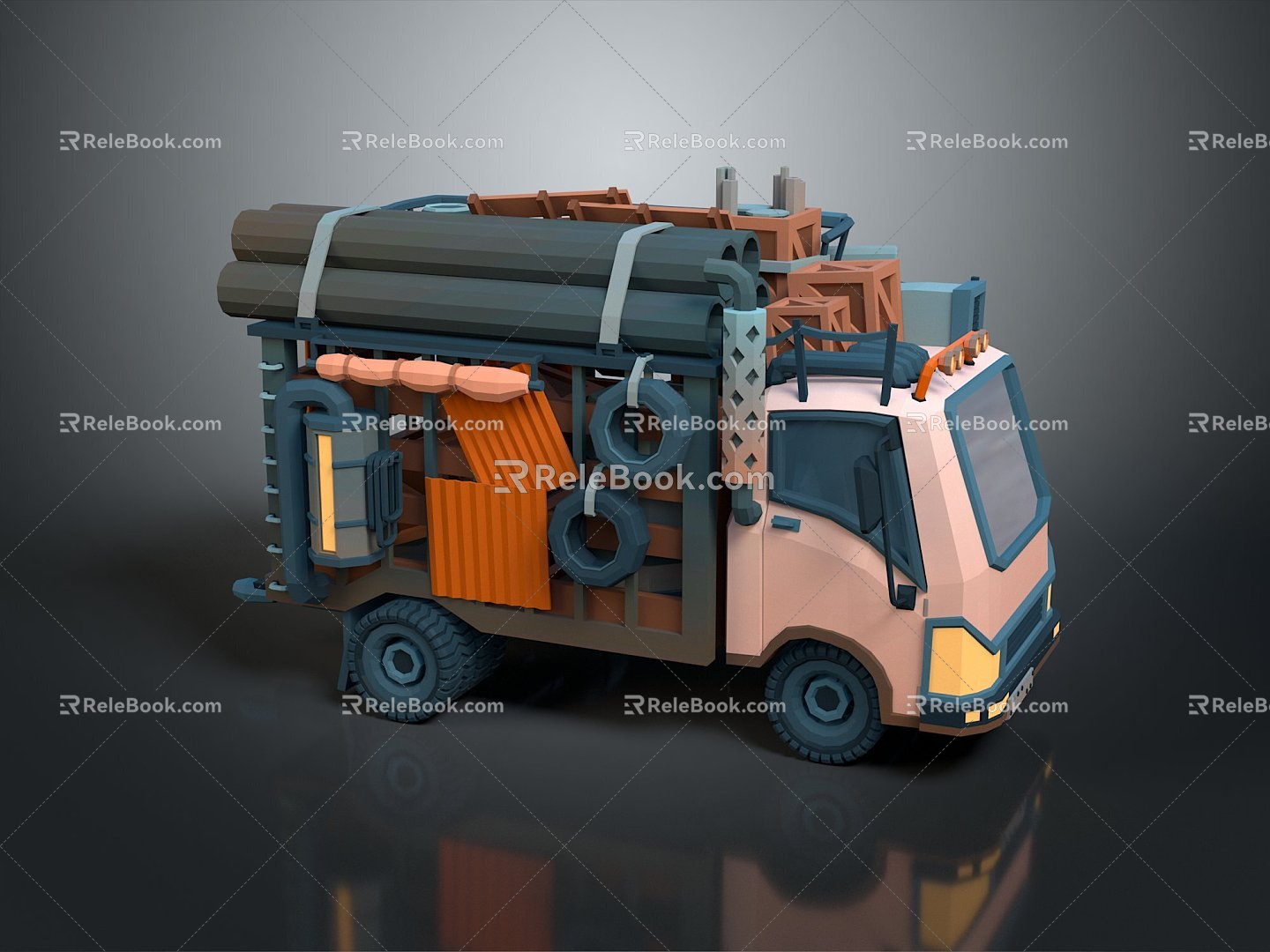 Hyundai Truck Pickup Truck Convertible Truck LTL Truck 3d model